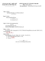 KIỂM TRA HỌC KỲ I