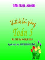 Trừ số thập phân