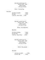 Bộ đề thi HK1(03-04)