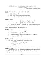 Đề ôn thi tốt nghiệp 2007-2008