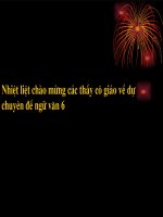 Tiết 110: Câu trần thuật đơn