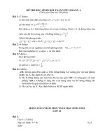 Đề thi HSG lớp 12 có đáp án đề 39