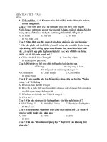 Đề kiểm tra Ngữ văn 8