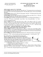 Đề thi HKI tự luận  có đáp án