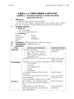 Unit 1: A visit from a pen pal