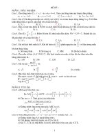 Đề kiểm tra Toán 10 học kỳ II