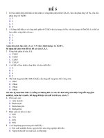 Đề 5 (Trắc nghiệm)