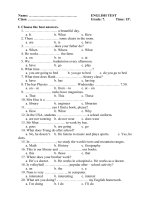 English test 2, 15''