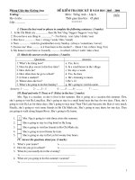 Kiểm tra học kỳ 2