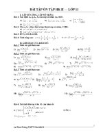 on tap hoc ki 2 lop 11