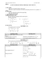 Giáo án tự chọn Toán 10 học kì II