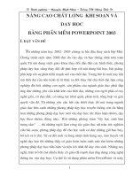 SKKN Soan và dạy Powerpoint 2003