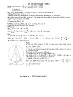 đề thi thu vao lớp 10
