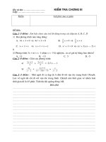 Kiểm tra Đại số 8 chương III