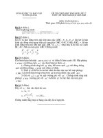 đề thi học sinh giỏi bảng A