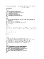 đề thi hoc k 1 trường THPT Vũng Tàu