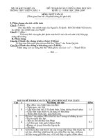 đề thi và đáp án văn 12 KI (08-09)