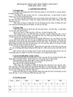 Kế hoạch Tiếng Anh 9 đây bà con ơi!