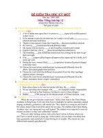 ANH VĂN KỲ I-LỚP 12 (2008-2009)