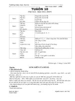 Giáo án lớp 2 Tuần 10