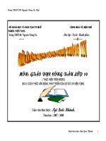 Bài 5 : Cách thức vận động, phát triển của sự vật và hiện tượng