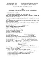 Đề kiểm tra Ngữ văn 10 Nâng Cao_2007_2008