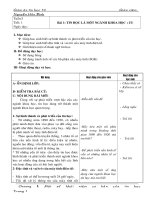 Giáo án lớp 10 (Chương 1)