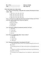 Kiểm tra Ngữ văn 15''