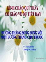 Đường thẳng song song với một đương thẳng cho trước