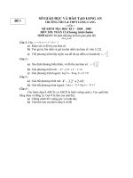 Đề thi học kì 1 năm 2008-2009_ Đ1