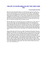 Chuyển động của các hành tinh trong hệ Mặt trời