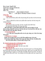 Làm quen với soạn thảo văn bản