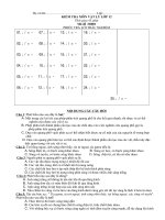 Kiểm tra Vật lý 12