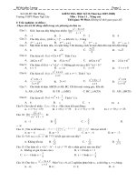 Kiểm tra Toán 11 học kỳ II