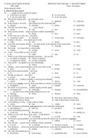 De thi hoc ky II lop 11