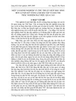 SKKN: Thủ thuật giúp hs làm bài tập và bài thi trắc nghiệm đạt hiệu quả cao