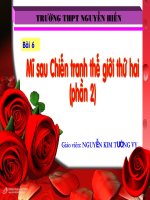 Bài 6: Mĩ sau chiến tranh thế giới thứ II