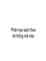 Phân loại sách theo mã màu(dùng trong thư viện chuẩn)