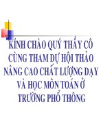 Nâng cao chất lượng dạy và học bộ môn toán