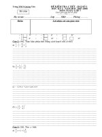 Đề kiểm tra Toán 7 (Bài số 1 đề lẻ)