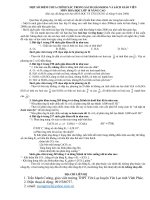 MỘT SỐ ĐIỂM CHƯA CHÍNH XÁC CỦA SÁCH GIÁO KHOA VÀ SÁCH GIÁO VIÊN HÓA 10 NÂNG CAO