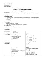 UNIT 9: Natural disasters
