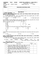 Kiểm tra Đại số 9 chương III