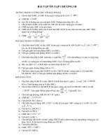 Bài tập chương 3: Vectơ trong không gian. Quan hệ vuông góc trong không gian