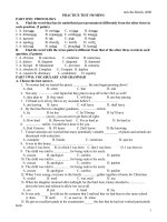 de va dap an luyen thi DH