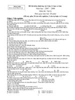 Đề thi HKI lớp 11 CB Môn Lý  1