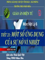 Giáo án Vật Lý 6-Tiết 21