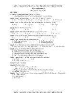 KT chất lượng T8 đầu năm 0809