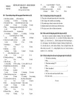 Đề KT chất lượng HK1 2008-2009