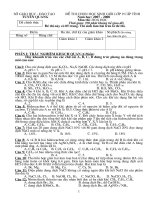 Đề thi HSG cấp tỉnh (07-08)